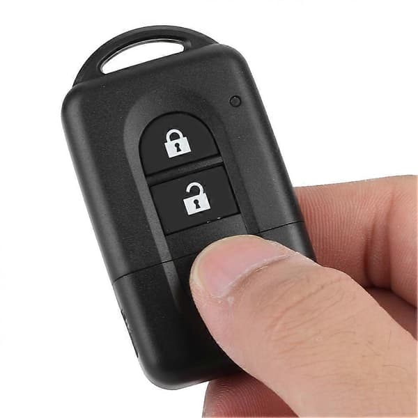 2-knapps ABS bilfjernkontroll flip-nøkkelveske smart deksel passer til Nissan