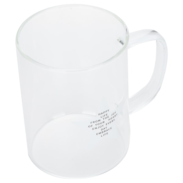 350ml Transparent mjölkkopp Kaffe Mugg Te Glas Drinkware med