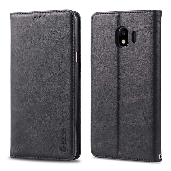 Stilrent Praktiskt Plånboksfodral - Samsung Galaxy J4 Svart Svart