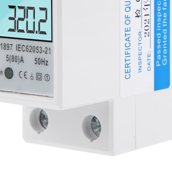 Energi KWh Mätare Mikroelektronikteknik LCD Bakgrundsbelysning Energimätare Med Multi Testnummer Visning Digital Bearbetningsteknik