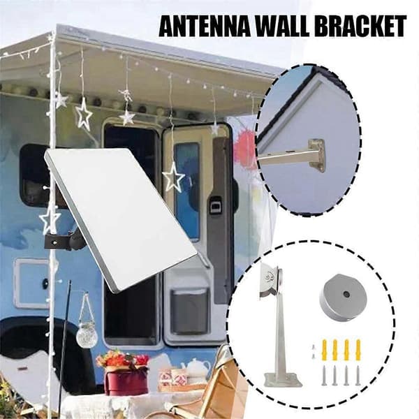 Väggmonteringsfäste Kit för Mini med Fäströr 1/4 Skruvadapter Multi-Vinkeljustering Ethernet-antenn