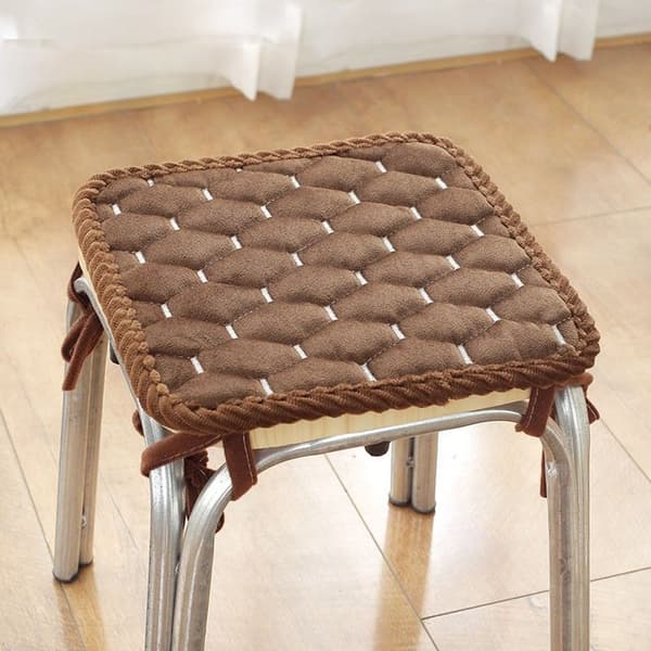 Vinter tjock plysch matstol dyna 30*30CM kontor dator halkfri sittdyna