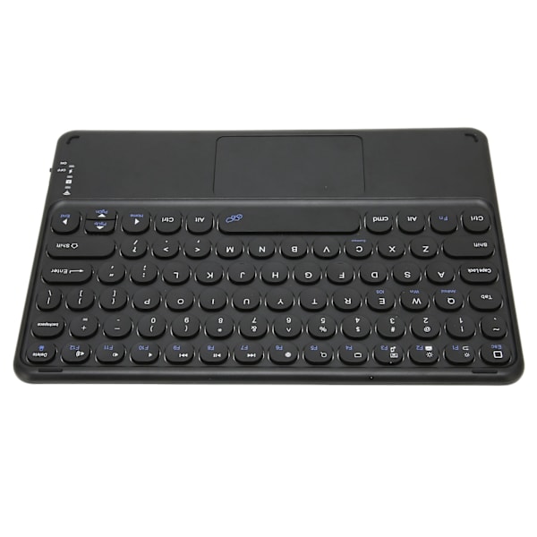 Mini Trådlöst Tangentbord Rund Knapp Ultratunn Bekväm Skrivning Saxstruktur Bärbart Tangentbord med Pekplatta