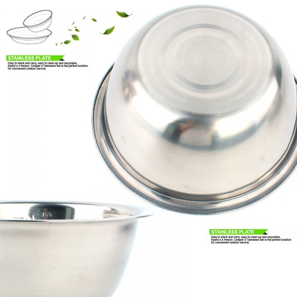 Rostfria Skålar (set om 5) Halkfria Stapelbara Vispskålar Set Blandskålar För Sallad Zh5 Zh5