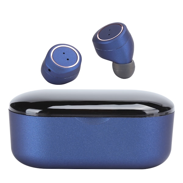 Blå Mini Trådlösa Hörlurar Intelligent Röstassistent Bluetooth 5.0 In-Ear Hörlurar Blå