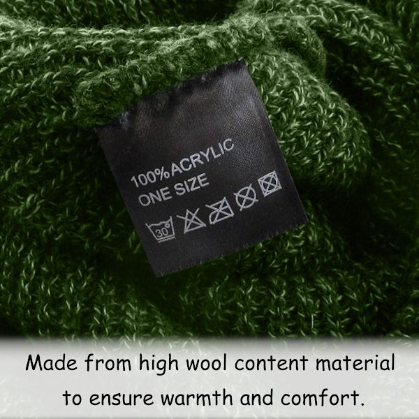 Randig Pullover-mössa för höst och vinter, herr- och dammössa i varm ull för höst och vinter, stickad utomhusmössa