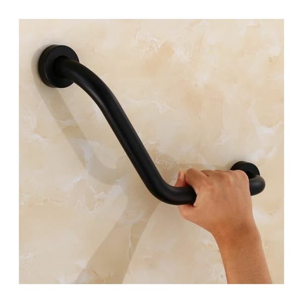 Greppstång 43cm Väggmonterad Rostfritt Stål Badkar Handtag Handdukstång