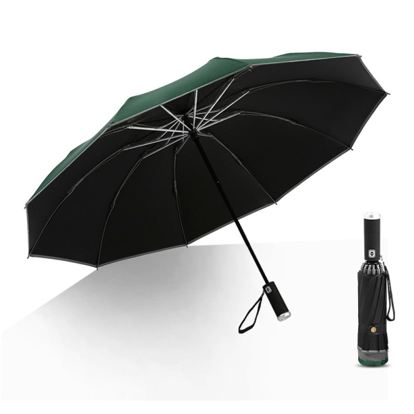 Fällbart omvänt LED-paraply - Upp och ner reflekterande paraply