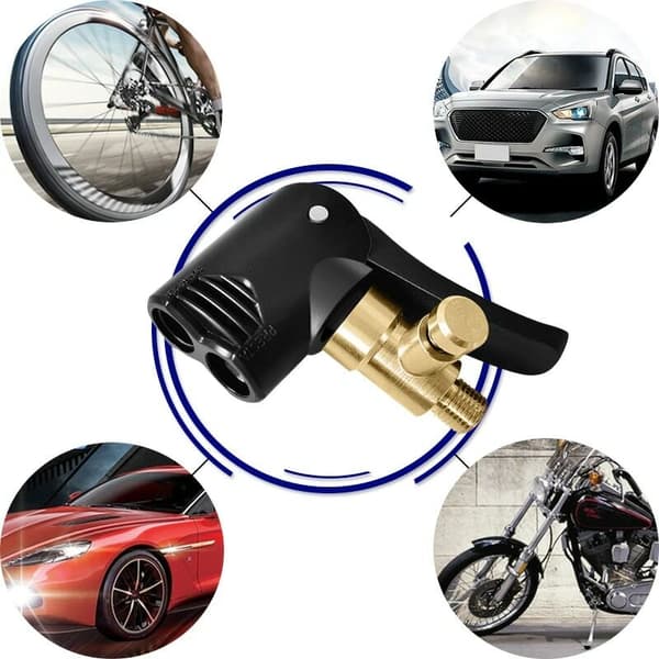1 st Bildäck Ventilstyr Pumpmunstycke Klämma Töm Bildäck Motorcykel Cykel