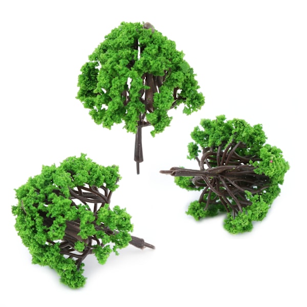 3PCS Miniatyrträd Prydnad Sukkulenta Mikro Landskap Växter