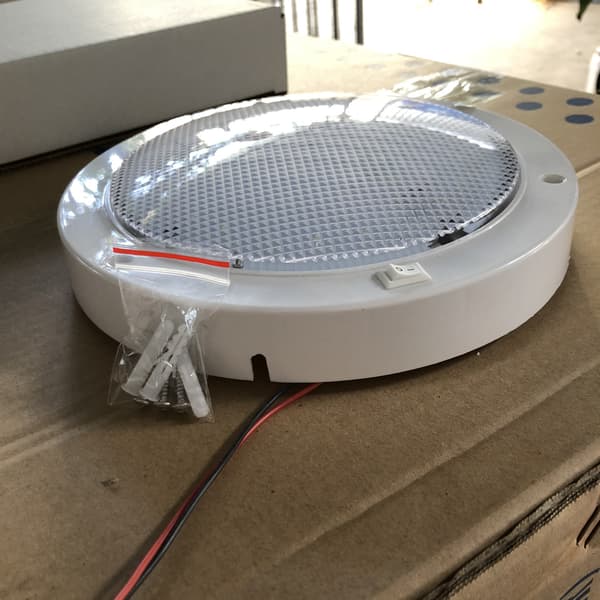 12V marine DC LED taklampe runde overflate montert wi