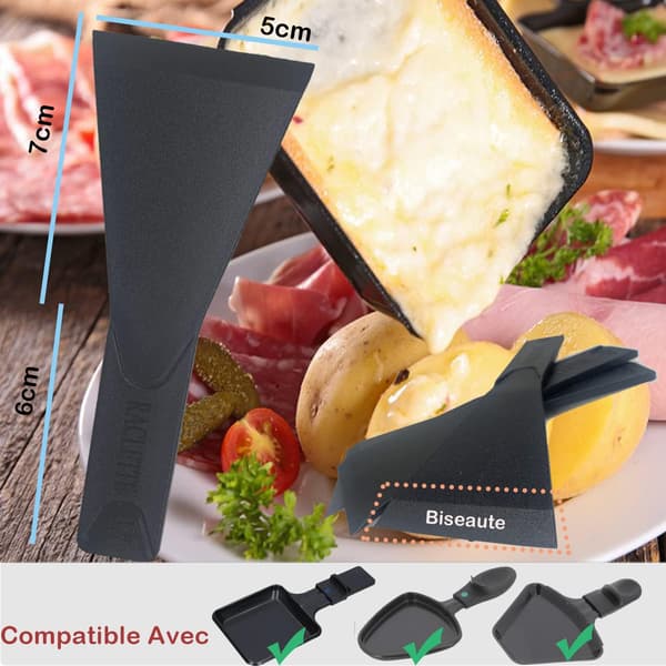 Squeegee Spatel Sæt af 8 - Non-Stick - Bred 5 cm - Plastik Squee