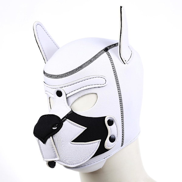 Heltäckande valphuvud avtagbar cosplay-kostym mask party