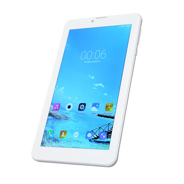 7in Tablet 2.4G 5G RAM 4GB ROM32GB Främre 5MP Bakre 8MP 1960x1080 Octa Cores 5000mAh Tablet för Android10 AU Kontakt 100 till 240V Blå