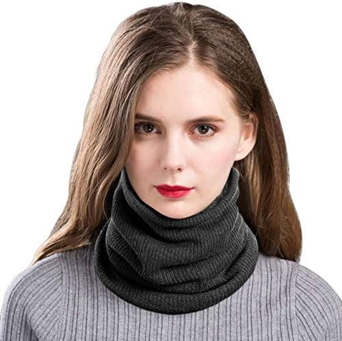 Rørhalstørklæde Kvinder Vinter Strik Varmt Halstørklæde Cirkel Fleecefor Hals