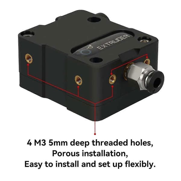 Til HGT Dual Gear Reduction Extruder Højpræcisionsfødning Fleksibelt Filament Tilgængelig til CR10 Ender3 CR6SE 3D-printer