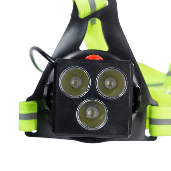 LED Brystlampe med Reflekterende Remme, 3 Tilstande, 90 Grader, USB Genopladelig