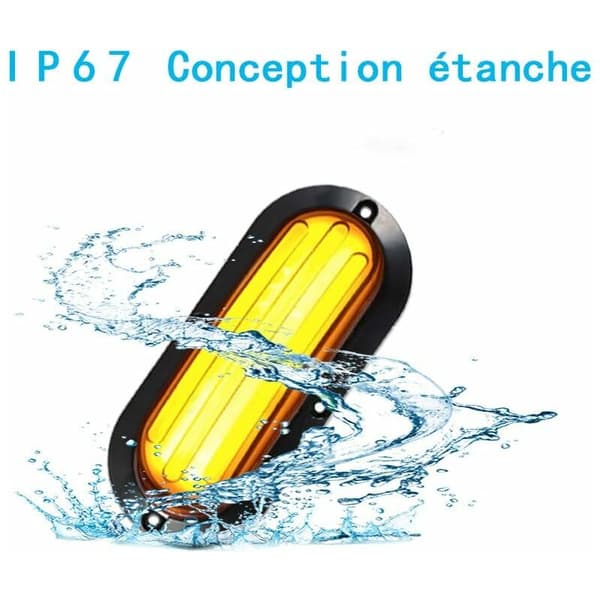 2 stk 74 LED sekvensiell blinklys bremselys baklys strobelys L