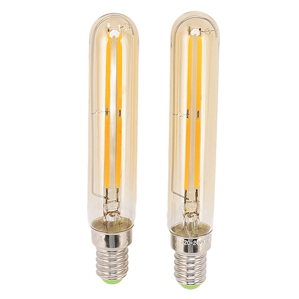 2 st LED-rörlampa 4W E14 2300K Rörformade glödlampor