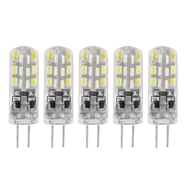 5 st G4 DC12V 3014 LED-pärlor Kristall Hemljus Lampor Glödlampa