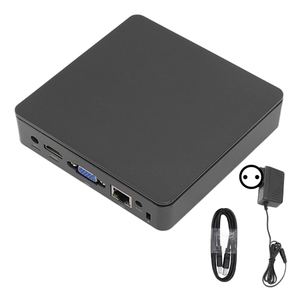 Mini PC 4GB RAM 64GB ROM Z8350 CPU RGB Trådbunden WIFI Trådlös Anslutning Mini Stationär Dator för Windows10 100‑240V EU-kontakt