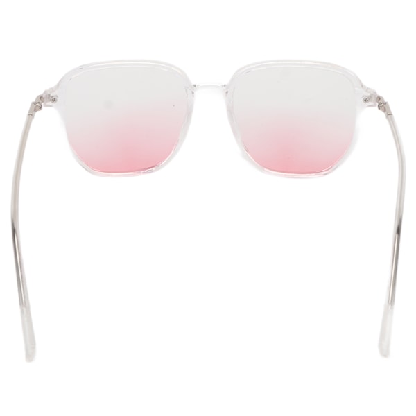 Blush Glasögon Transparent Gradient Lins Stor PC-båge Mode Blått Ljusblockerande Solglasögon