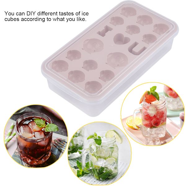 Silikon isform med lock kök DIY frukt mjölkshake