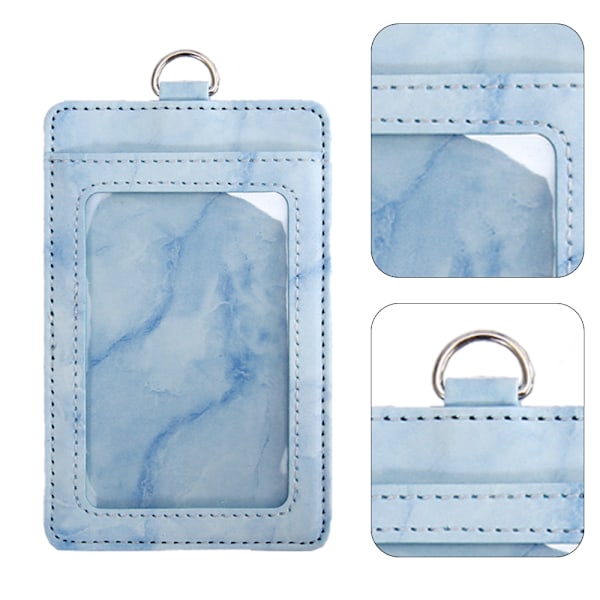 2-pack korthållare, vertikal PU-läder ID-korthållare