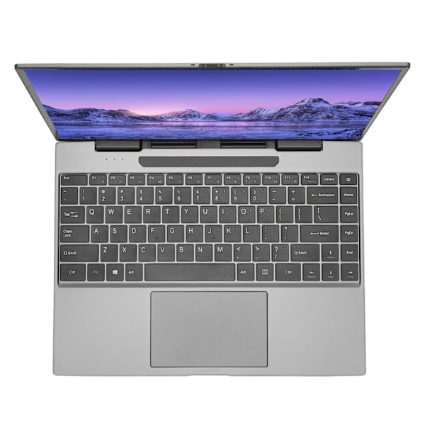 14-tums laptop för Windows 11 för Intel J4125CPU 2.4G 5G WIFI 3K IPS Silver Bärbar Laptop Med Magnetisk Kamera 100‑240V 8+256 EU-kontakt