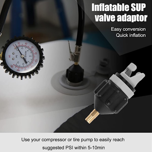 Uppblåsbar SUP-pumpventil-adapterset - Standardluftventil
