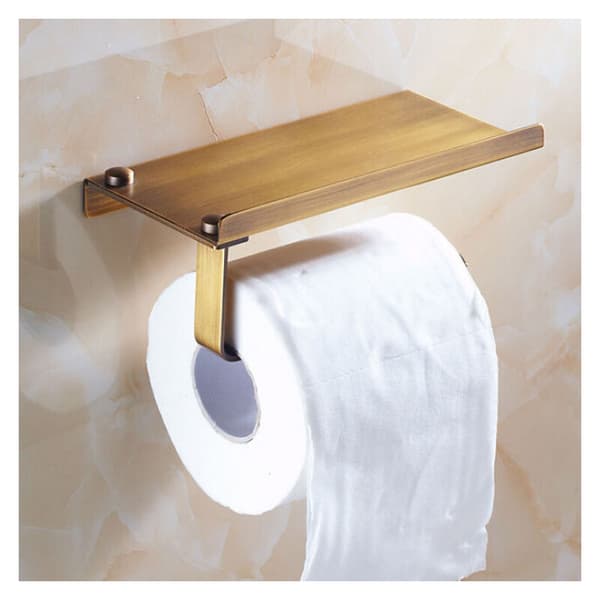 Kampagne Vægmonteret Toiletpapirholder i Rustfrit Stål Bronze