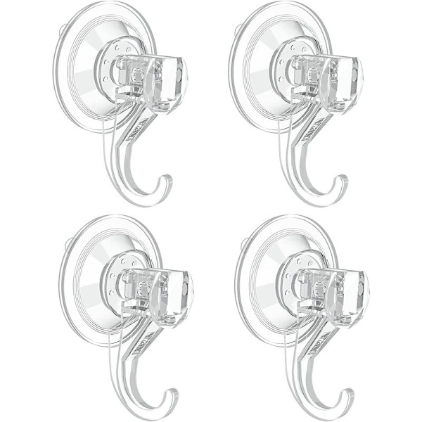 4-pack Sugkoppar, Transparent Avtagbara Små Sugkoppar