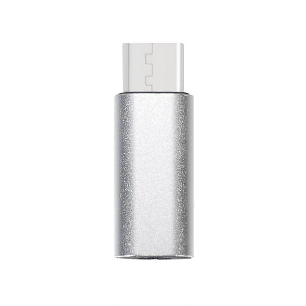 Typ-C till 3,5 mm AUX-jack hörlurar USB-C hörlursadapter Ljud silver C silver C
