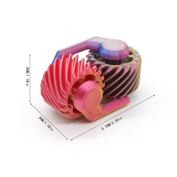 Fidget Spinner – 3D-printet fingerhjul, stressbold, minitoboggan