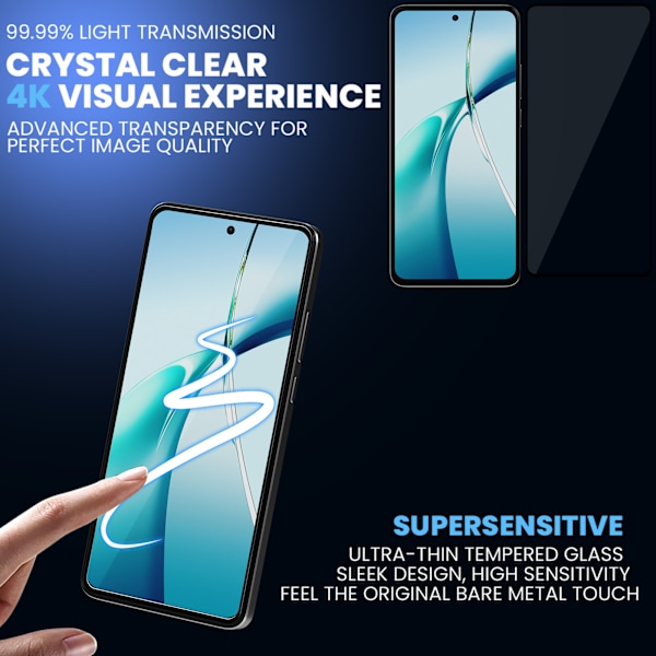 Skärmskydd för Oneplus Nord CE4 Lite – Starkt 9H Härdat Glas för Långvarig Användning