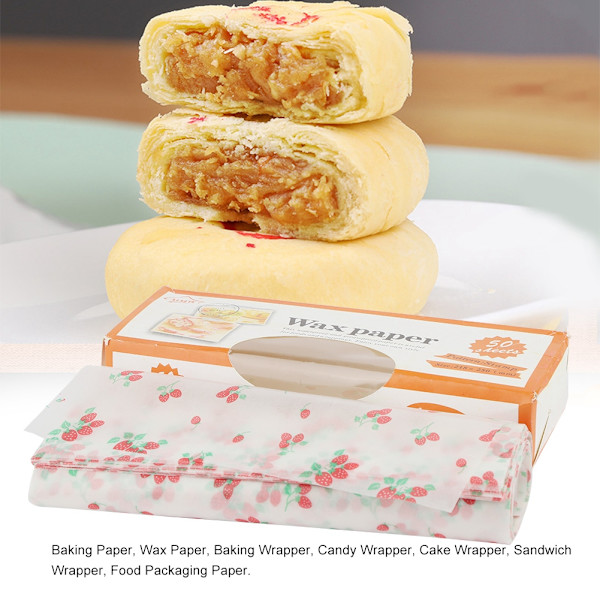 Fettbeständigt matförpackningsvaxpapper Sandwich Candy Cake