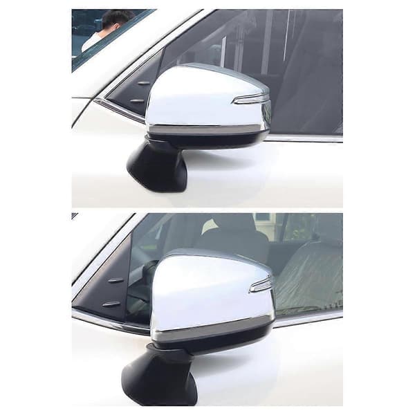 Biltilbehør til Land Cruiser 300-serien LC300 2022 ABS Krom Sidevinge Bakspejl Kappe Cover A