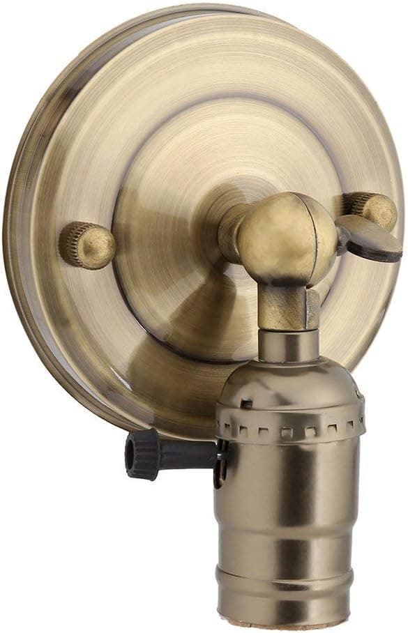 E26 Retro Edison Lysholder, industriel retro væglampe med justering
