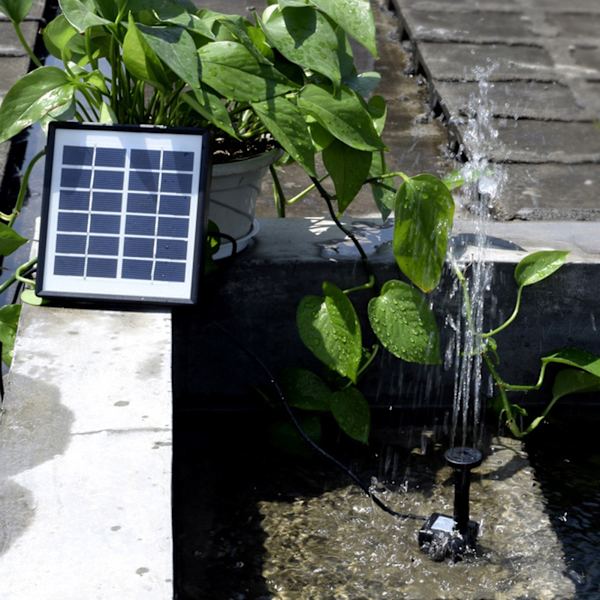 1,5 W Miniatyr Borstlös Akvarium Fontän Damm Sol