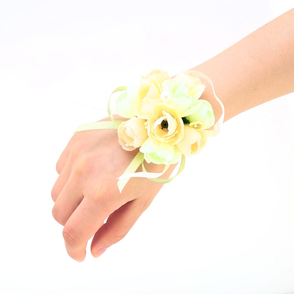 Handledsblomsarmband Systrar Brudtärna Handblommor Bröllop