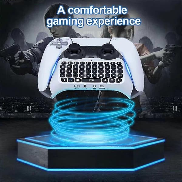 Trådlöst tangentbord för konsol Bluetooth externt tangentbord för Playstation5 ChatPad Bluetooth-tangentbord