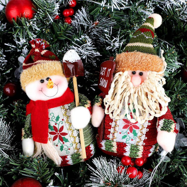 3 Pack Christmas Sitting Santa Snowman Reindeer Table