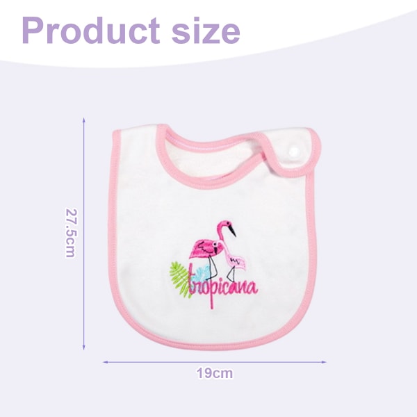 Bebis Haklappar Mjuka Absorberande Ekologisk Bomull Saran Wrap Dregelhaklappar Set (0-36 månader för baby pojke, baby flicka, nyfödd) Style 3