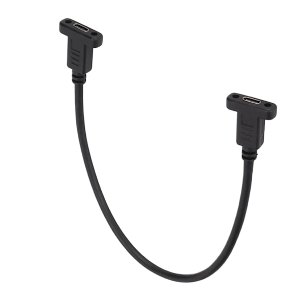 Typ C Hona till Typ C Hona 0,3m 4K 60hz 3A Snabbladdning 10Gbps Överföringshastighet med Skruvhål för Laptop
