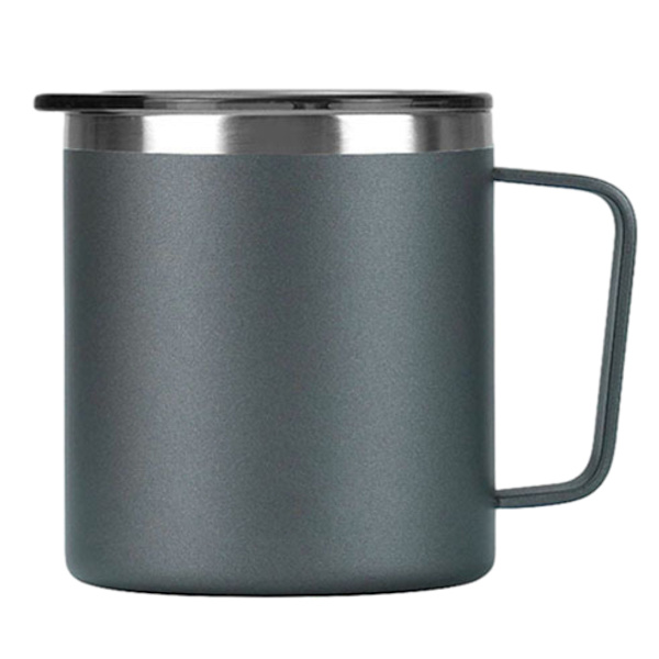 400 ml isolerad kaffekopp med lock-rostfritt stål camping