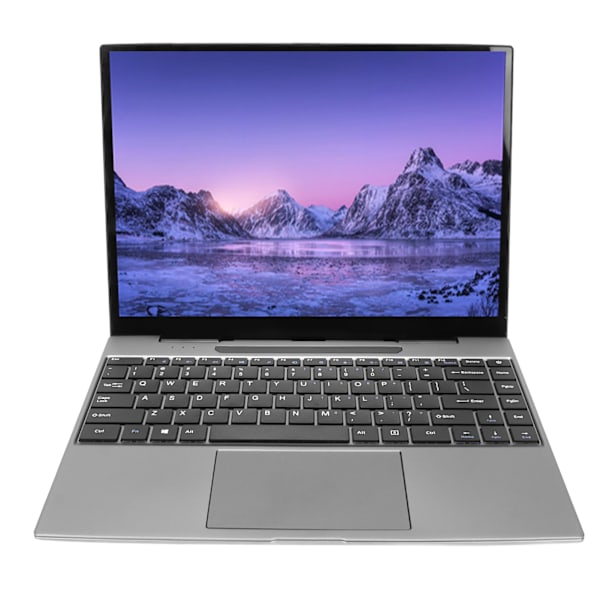 14-tums laptop för Windows 11 för Intel J4125CPU 2.4G 5G WIFI 3K IPS Silver Bärbar Laptop Med Magnetisk Kamera 100‑240V 8+256 EU-kontakt