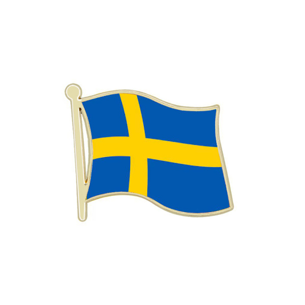 Set med 3 svenska flaggbroscher