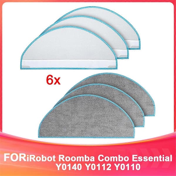 6-pack Y0140 moppdynor reservdelar för Combo Essential Y0140 Y0112 Y0110 dammsugare