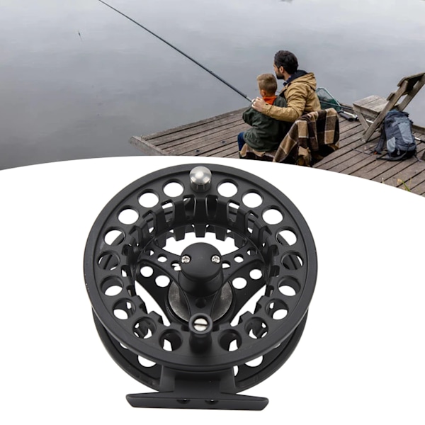Flugfiskerulle med korrosionsbeständig aluminiumlegeringskropp, kompositbromssystem med flera skivor, vänster- och högerhandsvev, ambidextriös design för öring