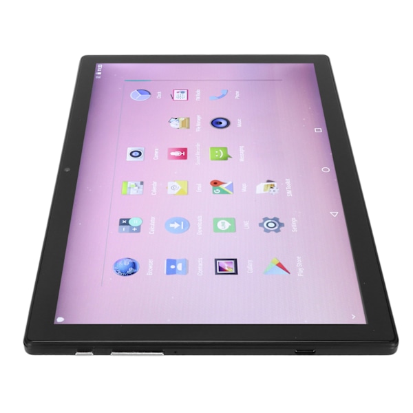 10-tums surfplatta 8-kärnig CPU 6GB 256GB 6000mah batteri för Android 11 2.4G 5G WIFI IPS-skärm Bärbar surfplatta 100–240V Svart EU-kontakt